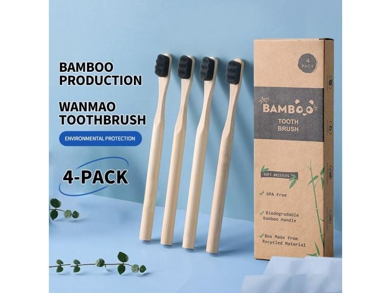 Biodegradable Bamboo Toothbrush Soft Bristles 10 Thousand Carousel 1