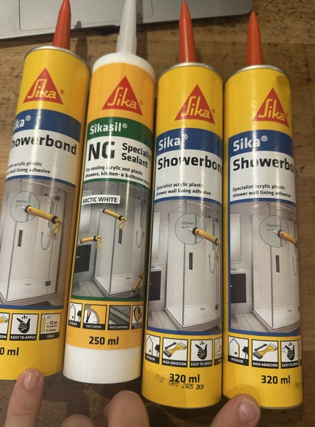 Sika shower kit (Showerbond x 3, NG x 1) Carousel 2