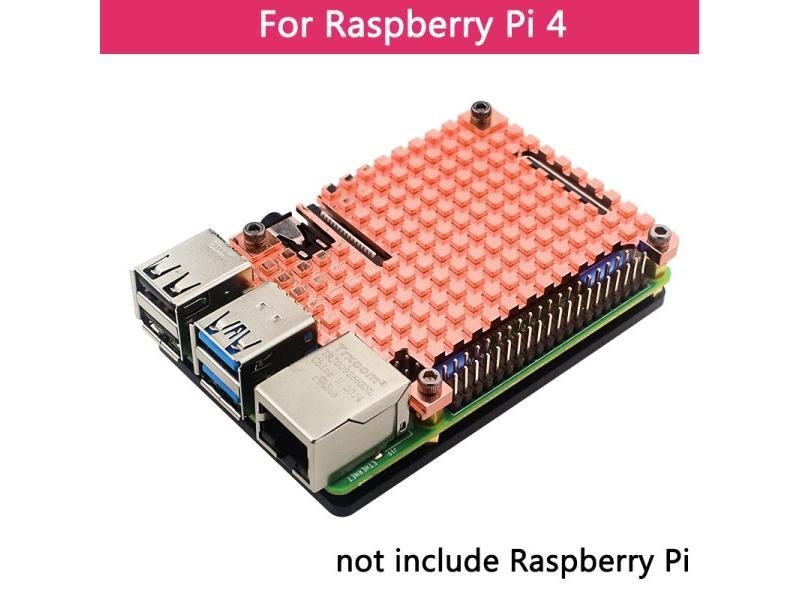 Raspberry Pi 4 Model B 3B 3B Aluminum Case Dual Fan Metal Shell Optional Fan Carousel 1