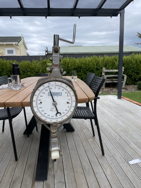 Vintage hanging butchers dial scale by Carters Wiltshire England Carousel 1