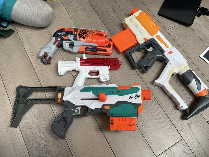 Nerf gun( small red one is water gun) Carousel 1