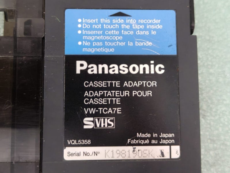 Vintage Panasonic VHS-C to VHS Converter Carousel 2