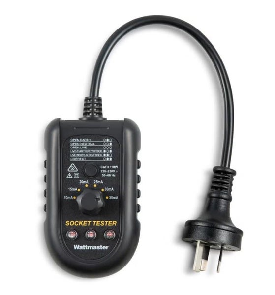 Wattmaster Socket Outlet Tester with RCD Trip Test (Each) Carousel 1