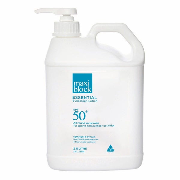 Maxiblock Essential Sunscreen SPF50+ 2.5L (Each) Carousel 1
