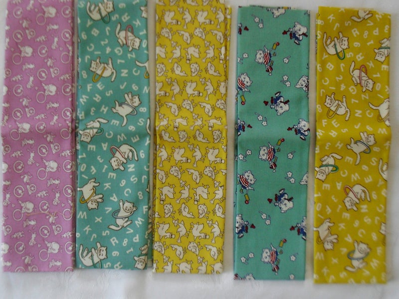T. Quilting Fabric - Nursery x 5 pieces Carousel 1