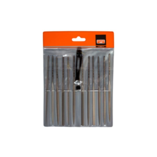 Bahco Needle File Set Smooth Cut Unhandled 160mm Pack of 12 (Set) Carousel 1