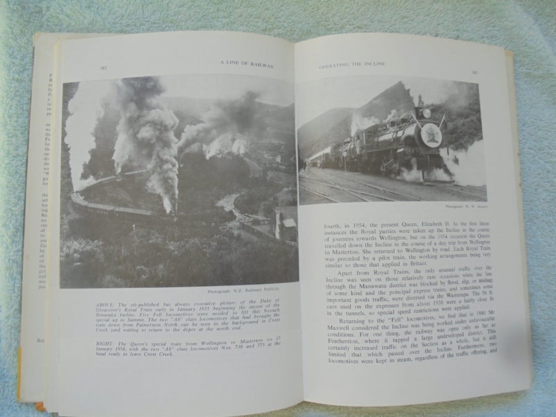 SIGNED- 'A LINE OF RAILWAY (Rimutaka Line)'- Cameron- 1976- 1st.- 336pp Carousel 20