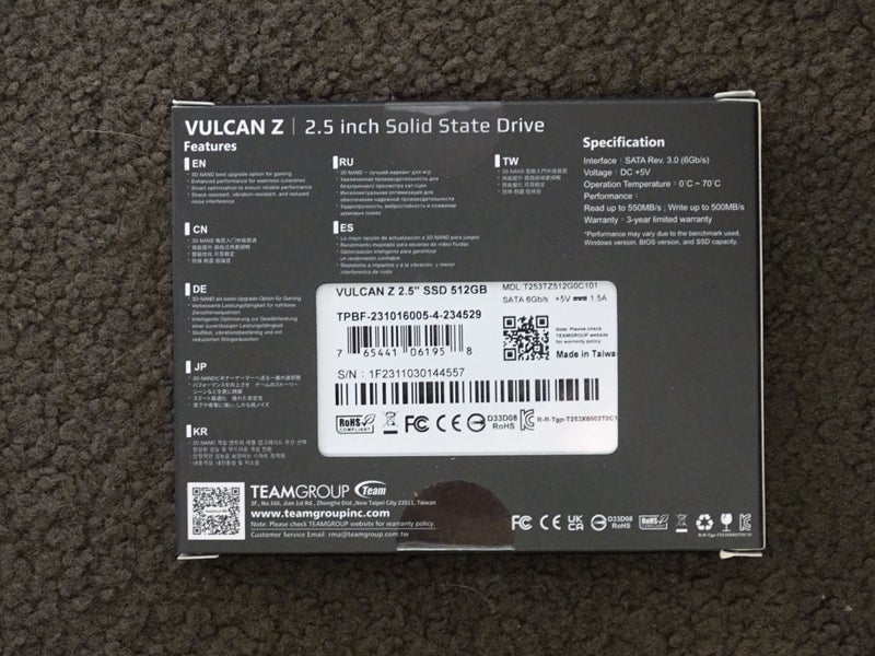Team Group SATA 2.5 inch 512G SSD Carousel 2