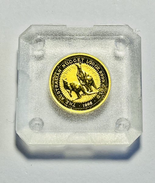 1998 1/20oz Perth Mint Kangaroo .9999 Gold Coin - BU Carousel 1