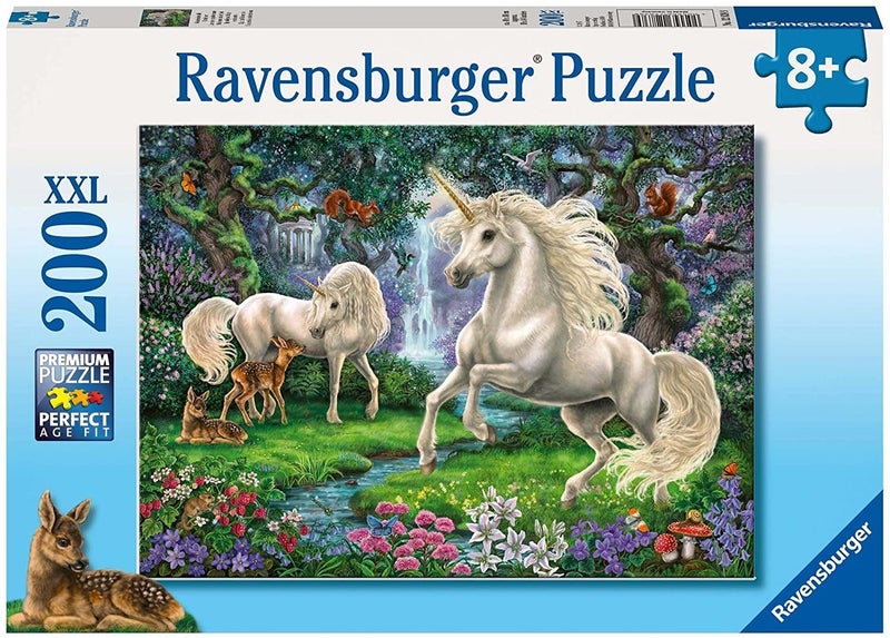 Ravensburger Puzzle 200pc XXL - Mystical Unicorns Carousel 1