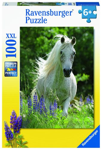 Ravensburger Puzzle 100pc XXL - Horse in Flowers Carousel 1