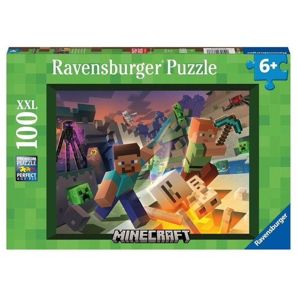 Ravensburger Puzzle 100pc XXL - Minecraft Monster Carousel 1