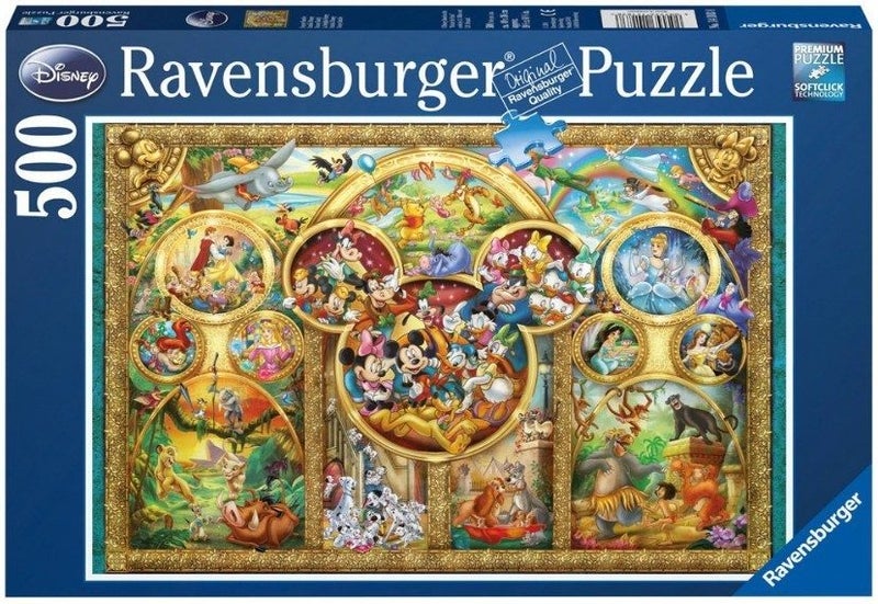 Ravensburger Puzzle 500pc - Disney Family Carousel 1