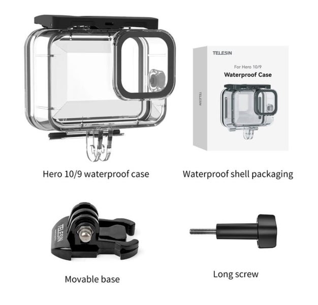 TELESIN 60M Waterproof Case For GoPro Hero 12 11 10 9 Diving Housing Cover Carousel 1
