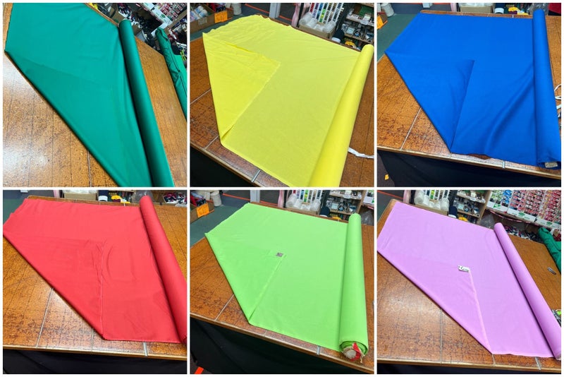 100% Cotton Calico Fabric — 6 Colours Available | $6/m | Sold by the Metre Carousel 1