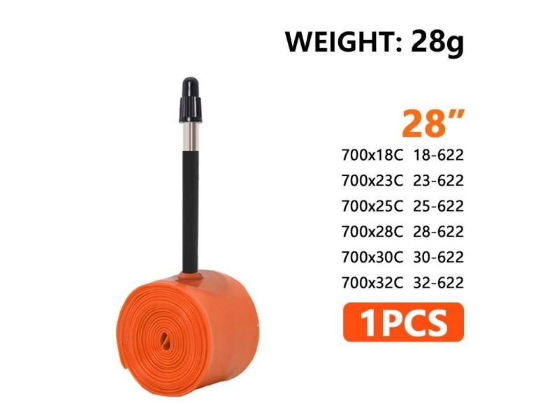 1Pcs 700X18-32 Road Bike Inner Tube TPU Material French Valve Carousel 1