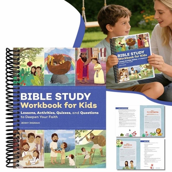 Bible Study Workbook for Kids: Lessons, Activities, Quizzes, and Questions to De Carousel 1