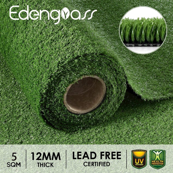 Edengrass Artificial Grass Synthetic Turf Fake Imitation False Faux Lawn Roll Carousel 1