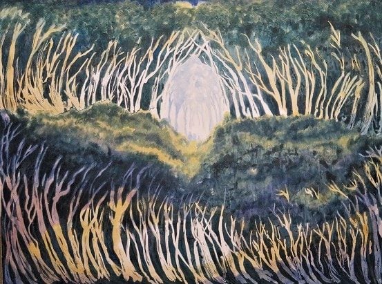 . 'Aeons'. Original Art. Acrylic on Canvas. 100x77cm. Carousel 1