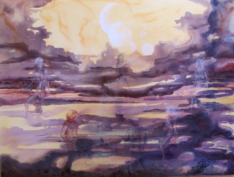 'Parnassus'. Original Art. Acrylic on Canvas. 122x90cm Carousel 1