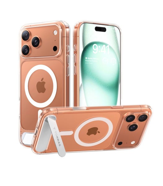 Torras iPhone 17 Pro (6.3") 2025 Pstand Case - Clear Full Camera Control Button Carousel 1