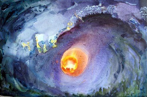 'Portal Eye'. Acrylic on Canvas. 60x92cm Carousel 1