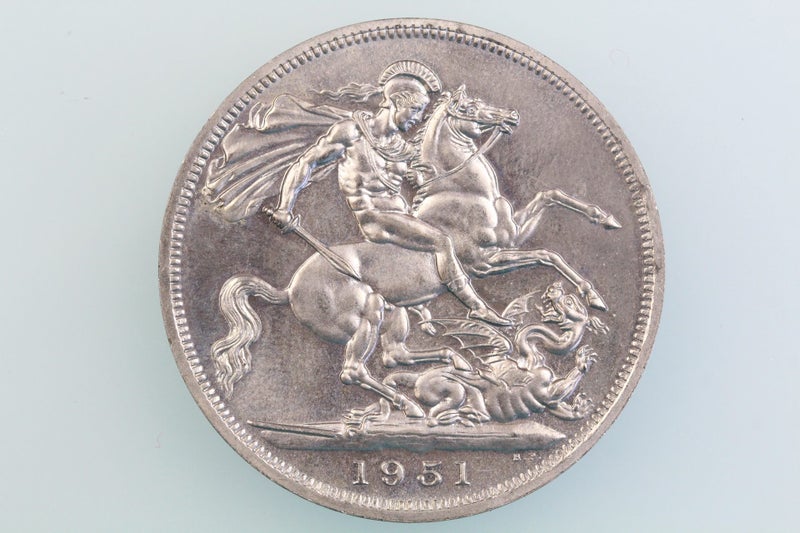 GREAT BRITAIN GEORGE VI CROWN COIN 1951 S.4111 PROOF-LIKE Carousel 1