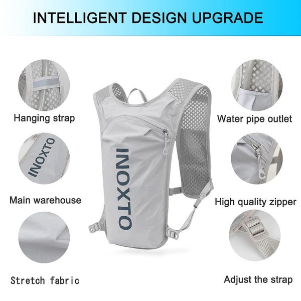 Ultra Light Hydration Running Vest Backpack A 1.5L Water Capacity Breathable Mes Carousel 2