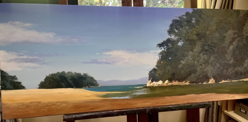 Original oil painting by Linelle Stacey Carousel 2