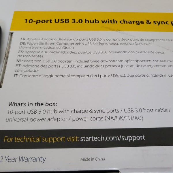 STARTECH 10 PORT USB 3.0 HUB Carousel 2