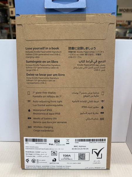 Amazon Kindle Paperwhite 12th Gen 7" Signature Edition 32GB Carousel 8