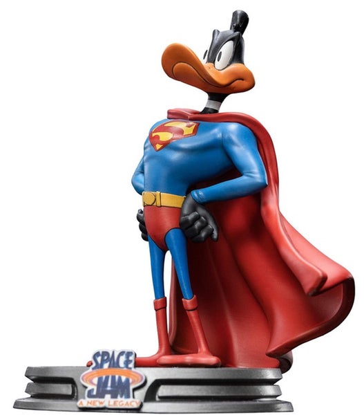 Iron Studios Space Jam 2: A New Legacy - Daffy Duck Superman Statue, 1:10 Scale Carousel 1
