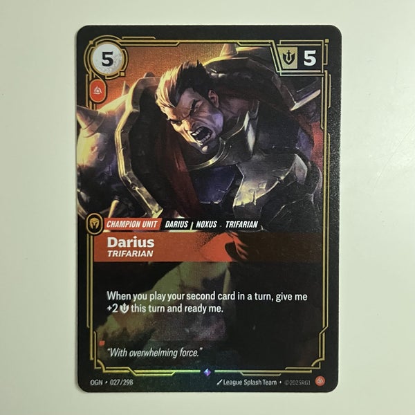 Riftbound Darius Trifarian 027/298 Carousel 1