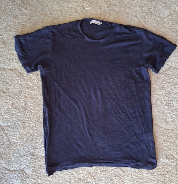 by the sea Navy Blue S/S LinenTee Small or Med Carousel 1