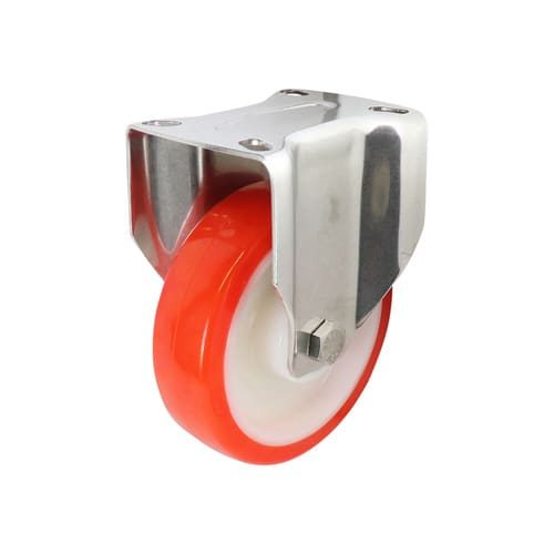 Easyroll 125mm Fixed Plate Mount S5 Castor Urethane 230kg (Each) Carousel 1