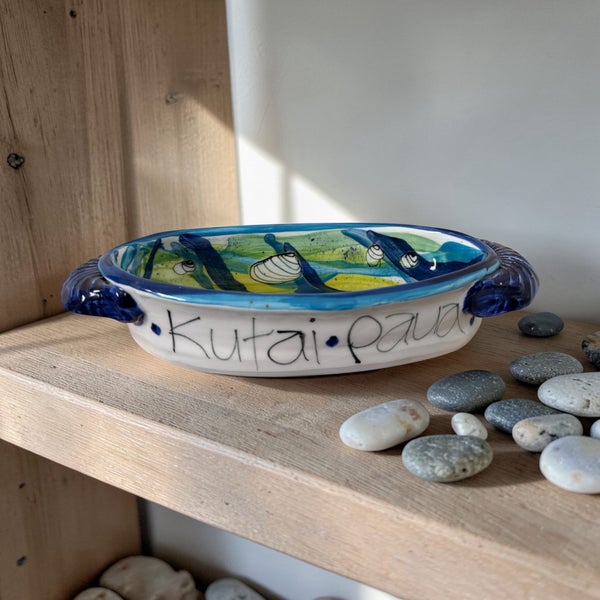 Christine Purdom Hand-Painted NZ Pottery Dish - Excellent Condition Carousel 5