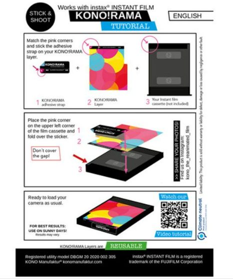 KONO RAMA No.2 Effect Layer for FujiFilm Instax Square Carousel 2