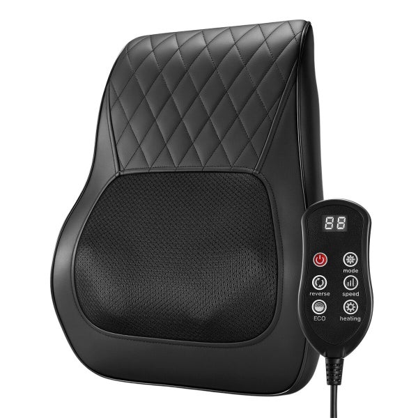 Heated Back Massager Pillow Neck Shoulder Lumbar Massaging Cushion Carousel 11