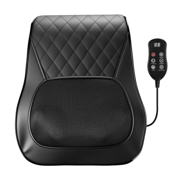 Heated Back Massager Pillow Neck Shoulder Lumbar Massaging Cushion Carousel 1