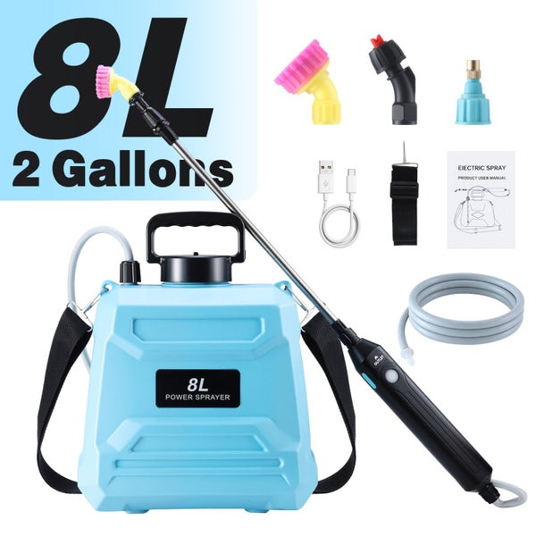 8L Electric Garden Sprayer Watering Lawn Farm Weed Spray Carousel 2