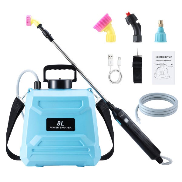 8L Electric Garden Sprayer Watering Lawn Farm Weed Spray Carousel 1