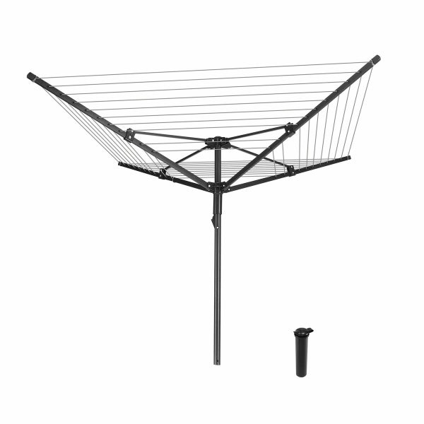 10 Line Clothesline Clothes Airer Drying Rack Laundry Dryer Carousel 12