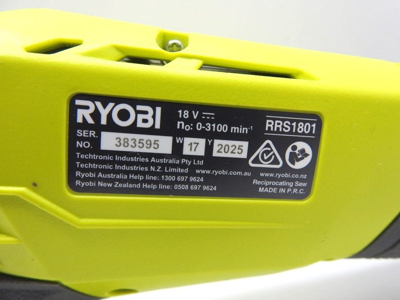Ryobi 18V Compact Reciprocating Saw ONE+ rrs1801 Carousel 3