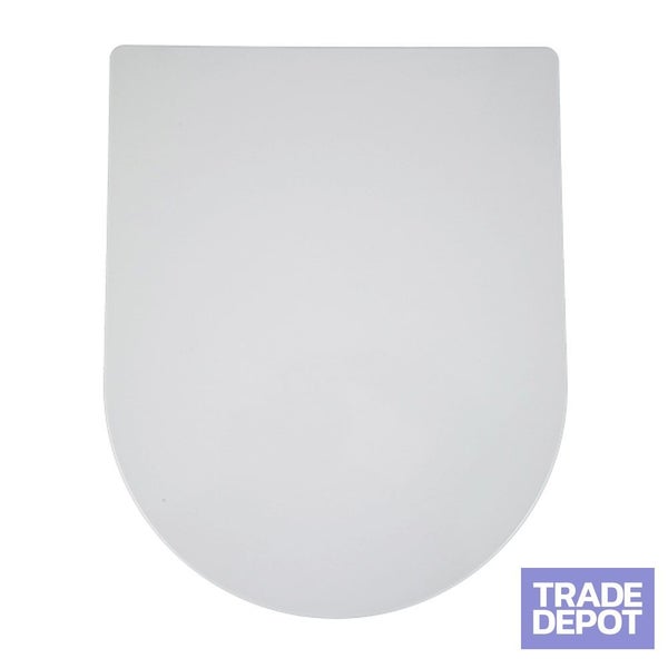 Replacement Toilet Seat D-SHAPE with Screws Soft Close, Quick Release Carousel 1