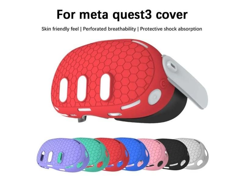 Meta Quest 3 Silicone Protective Cover Dustproof Non-slip Carousel 2
