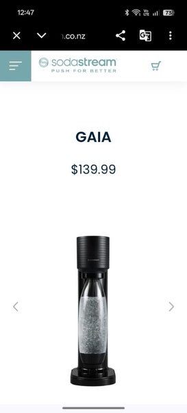 Sodastream Gaia with bottle & two reusable cylinders Carousel 7