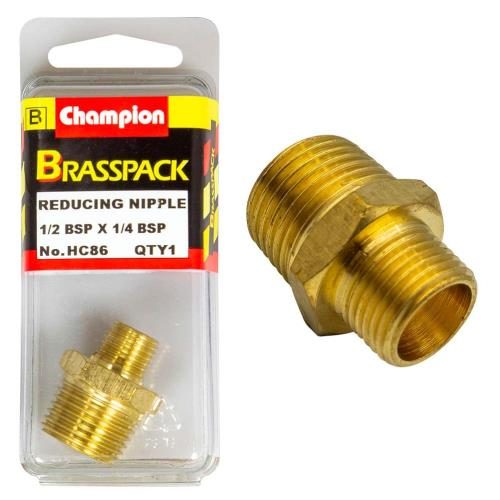 Champion Brass 1/2in x 1/4in BSP Reducing Nipple Carousel 1