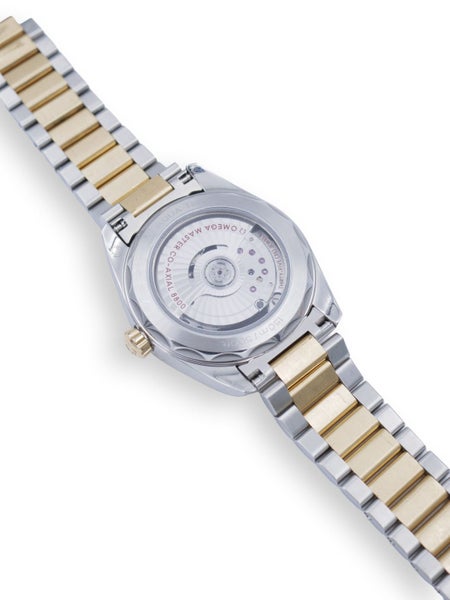Omega Seamaster Aqua Terra MOONSHINE 18ct Gold & Steel Mens Wristwatch 220.20.38 Carousel 10