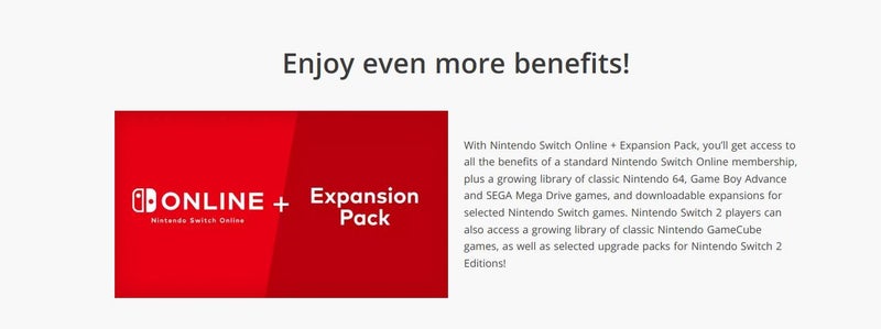 12 Month Nintendo Switch Online + Expansion Pack Code Carousel 2