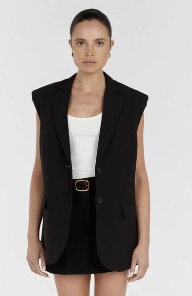 Dissh Rowan Black Sleeveless Blazer 14 Carousel 1